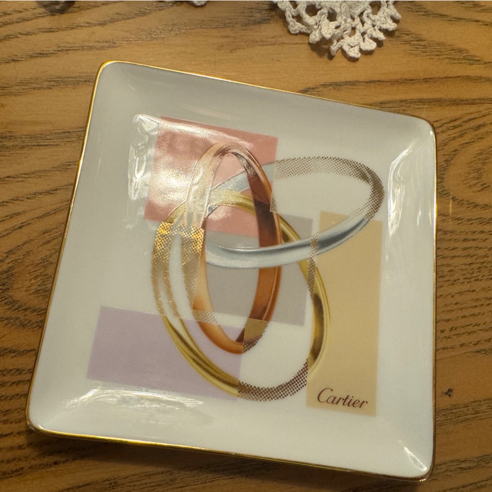 Limoges Cartier “Trinity” Trinket Dish - Set of 3 - Picture 4 of 5